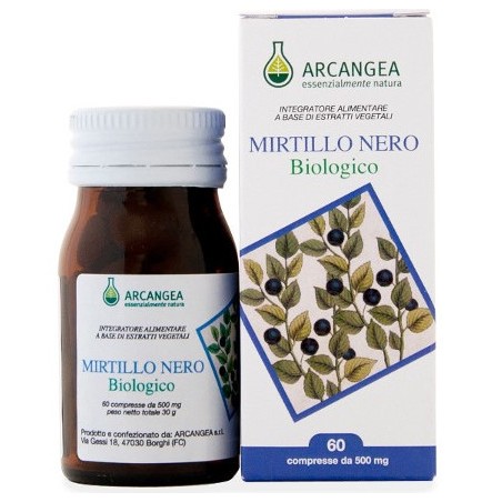 Arcangea Mirtillo Nero Biologico 60 Compresse - Integratore per vista e microcircolo