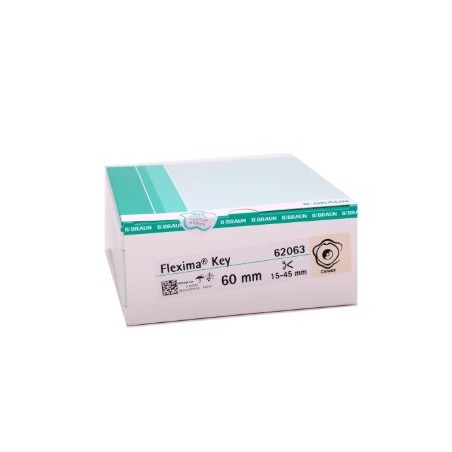 B. Braun Placca Convessa Flexima Key 60 Mm Per Sistema Due Pezzi Aggancio Adesivo Ritaglio 15/35 Mm 5 Pezzi