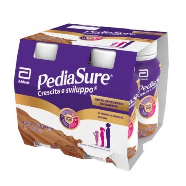 Abbott Pediasure Crescita Sviluppo Cioccolato 200 Ml 4 Pezzi