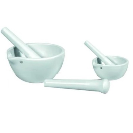 Farmalabor Mortaio Porcellana Interno Liscio Con Plastica Stello Diametro 144 Mm Hq