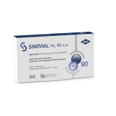 SINOVIAL HL 90 siringa preriempita per infiltrazioni intra-articolari con acido ialuronico