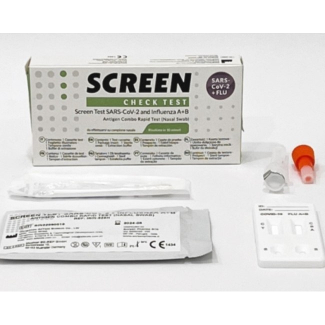 Screen Italia Test Screen Qualitativo Per Determinazione Antigene Di Virus Influenza A/b Da Campioni Di Tamponi Nasali E Faringe