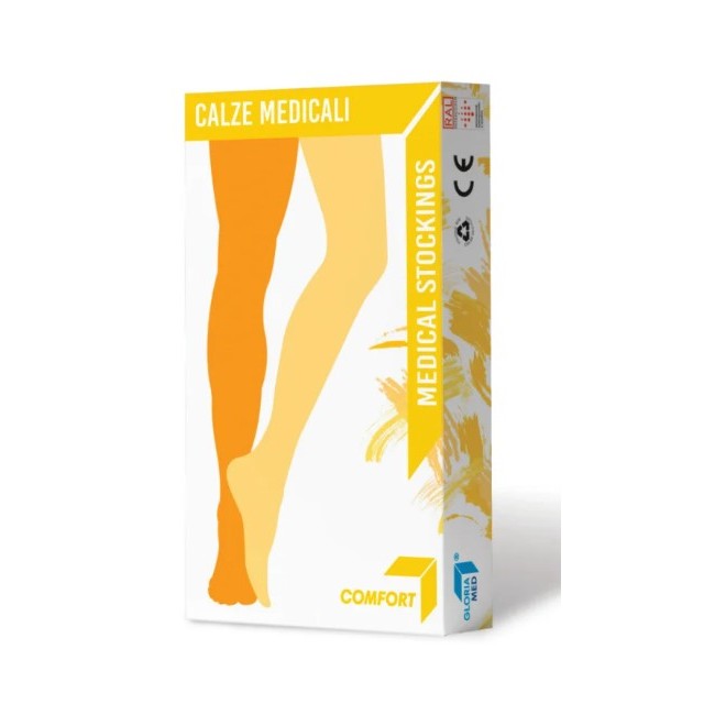Calze autoreggenti Gloriamed Comfort 142 beige taglia S per compressione graduata tutta coscia Calze autoreggenti Gloriamed Comfort 142 beige taglia S per compressione graduata tutta coscia