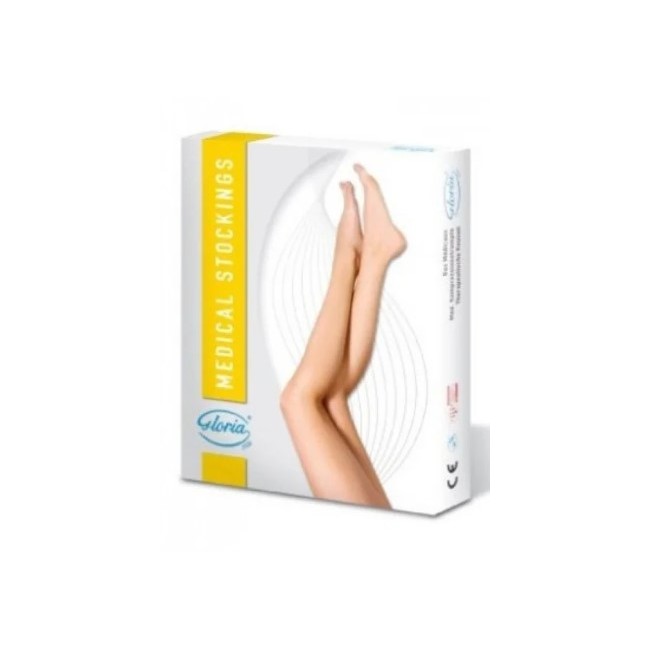 Gambaletto Comfort 152 Gloriamed beige punta chiusa compressione graduata taglia M