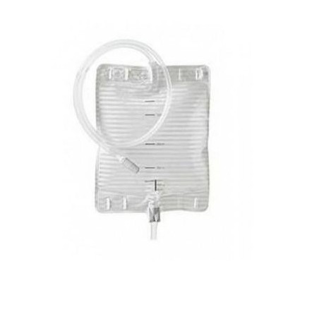 Sacca da letto Conveen Security+ Coloplast 1,5 litri con tubo 90 cm - Confezione da 10 pezzi