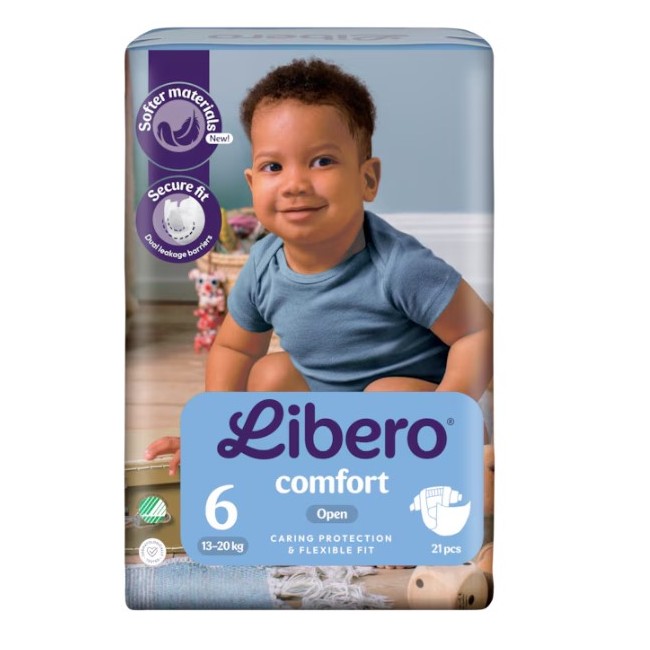 Essity Libero Comfort 6 Pannolini 13-20 21 Pezzi