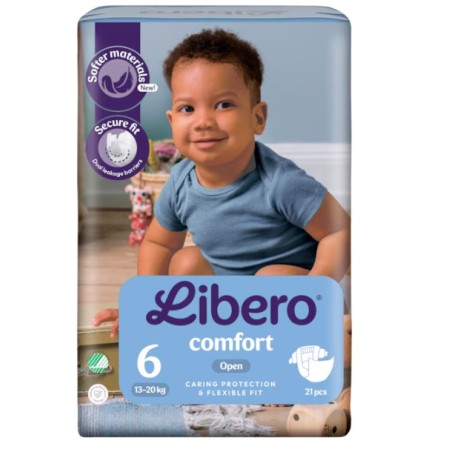 Essity Libero Comfort 6 Pannolini 13-20 21 Pezzi