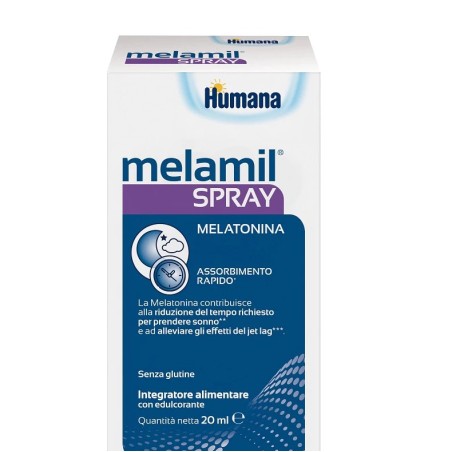 Melamil Spray Humana 20ml - Integratore con melatonina per il sonno dei bambini