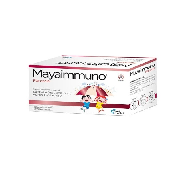 Mayaimmuno 10 Flaconcini da 10ml - Integratore per le Difese Immunitarie Maya Pharma Mayaimmuno 10 Flaconcini da 10ml - Integratore per le Difese Immunitarie Maya Pharma