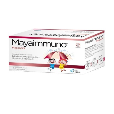 Mayaimmuno 10 Flaconcini da 10ml - Integratore per le Difese Immunitarie Maya Pharma Mayaimmuno 10 Flaconcini da 10ml - Integratore per le Difese Immunitarie Maya Pharma