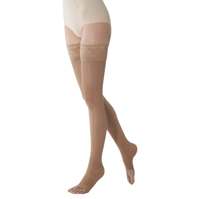 Solidea Marilyn 140 Punta Aperta Calza Autoreggente Camel 3-ml
