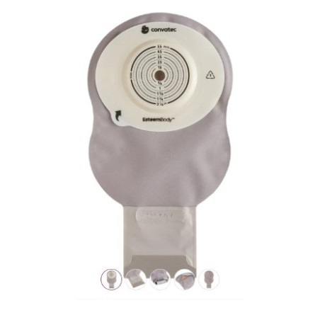 Convatec Sacca Ileostomia Esteem Body Fondo Aperto 7 Mm Opaco Ritagliabile 10-25 Mm 10 Pezzi