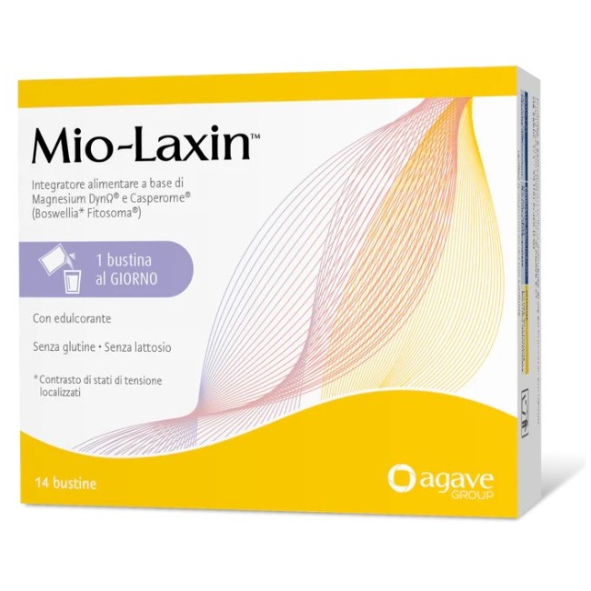Agave Farmaceutici Mio-laxin integratore di magnesio 14 bustine orosolubili per rilassamento muscolare Agave Farmaceutici Mio-laxin integratore di magnesio 14 bustine orosolubili per rilassamento muscolare