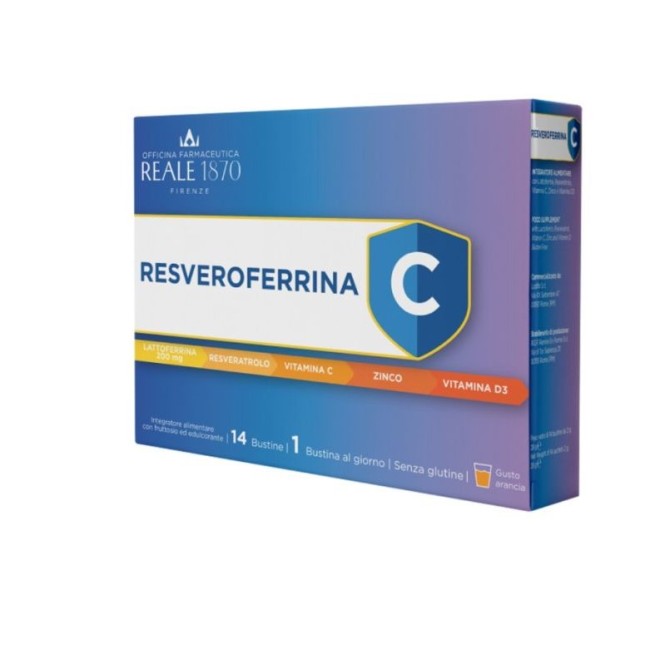 Lodifa Resveroferrina C 14 Bustine - Integratore per difese immunitarie con vitamina C e ferro Lodifa Resveroferrina C 14 Bustine - Integratore per difese immunitarie con vitamina C e ferro