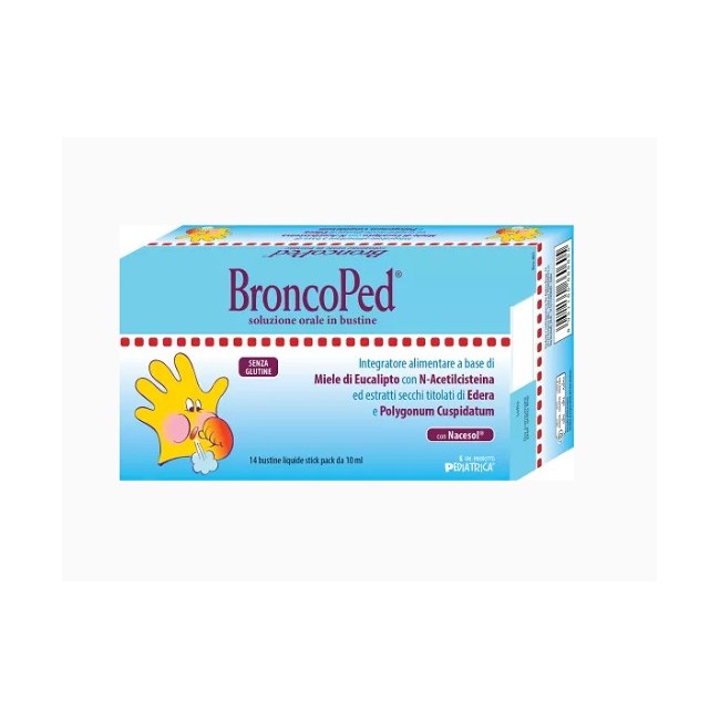 Broncoped Soluzione Orale 14 Bustine per il benessere delle vie respiratorie dei bambini Broncoped Soluzione Orale 14 Bustine per il benessere delle vie respiratorie dei bambini