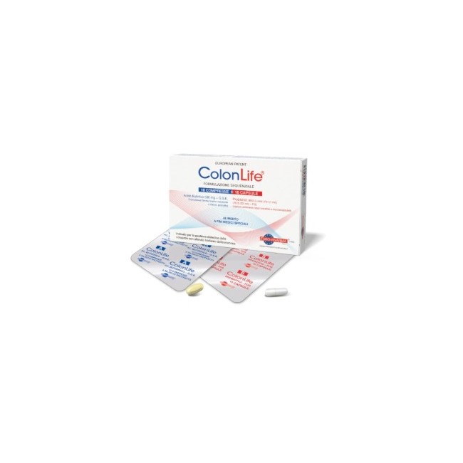 Euro-pharma Colonlife per il benessere intestinale con compresse e capsule naturali