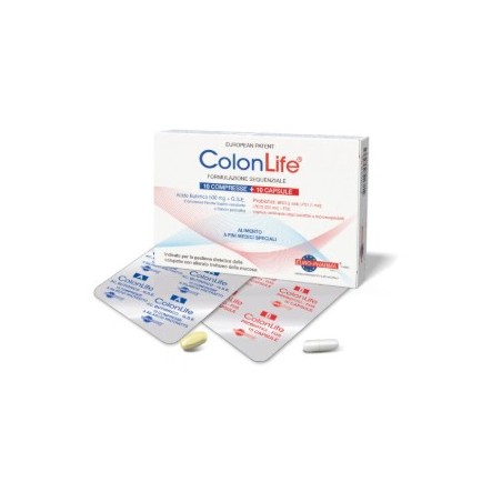 Euro-pharma Colonlife per il benessere intestinale con compresse e capsule naturali