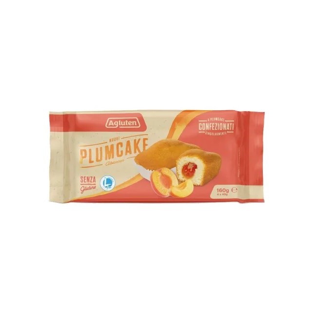 Nove Alpi Agluten Nuovi Plumcake Albicocca 4 Pezzi Da 40 G