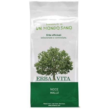 Erba Vita Noce Polvere Mallo 100g integratore naturale per il benessere intestinale