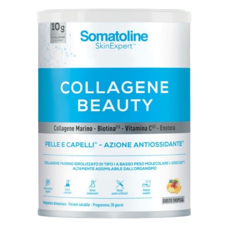 Somatoline Collagene Beauty integratore in polvere gusto tropicale per la bellezza della pelle Somatoline Collagene Beauty integratore in polvere gusto tropicale per la bellezza della pelle