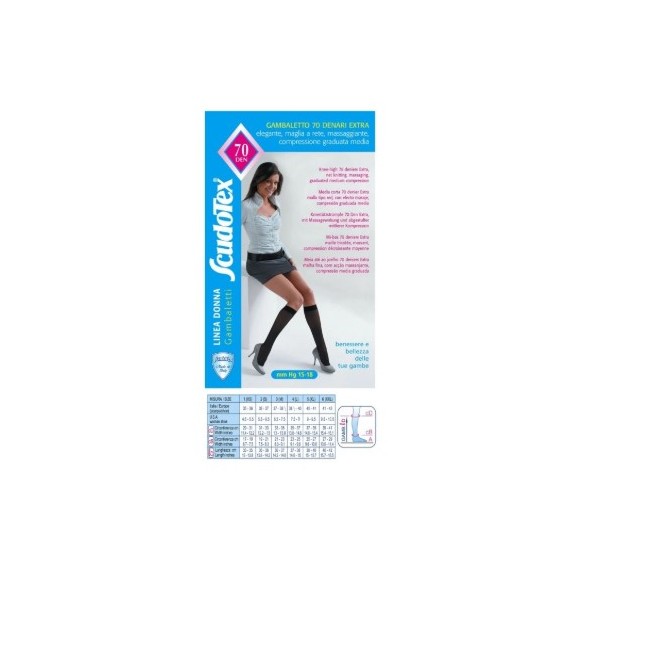 Gambaletto a compressione Luropas Scudotex 70 denari taglia 3 colore naturale