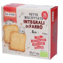 Fette biscottate farro integrale biologiche Biotobio per colazione sana e nutriente