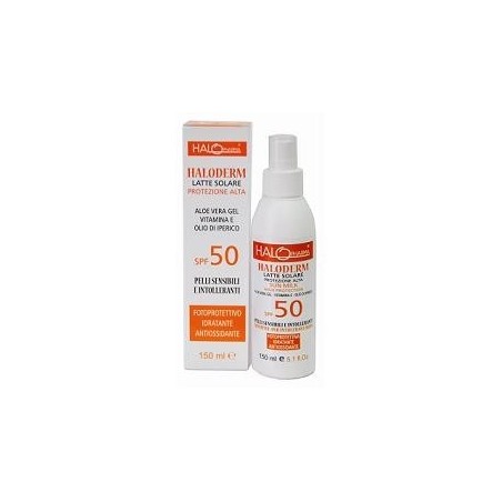 Halo Pharma Haloderm Latte Solare Spf50 Protezione Alta 150 Ml