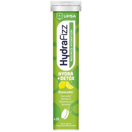Upsa Hydrafizz Detox compresse effervescenti per idratazione e benessere quotidiano Upsa Hydrafizz Detox compresse effervescenti per idratazione e benessere quotidiano