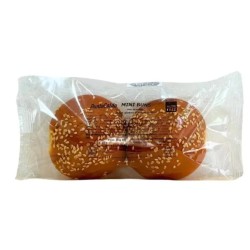 Punto Caldo Mini Buns Con Sesamo - Confezione da 2 pezzi da 25g con semi di sesamo
