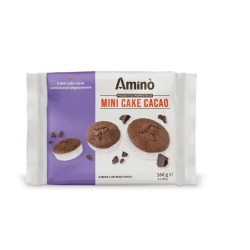 Nove Alpi Amino Mini Cake Cacao aproteici - Confezione da 4 pezzi da 40g per diete ipoproteiche