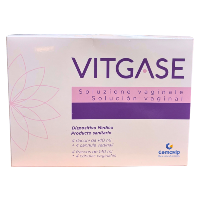Gemavip Soluzione Vaginale Vitgase 4 Flaconi Da 140 Ml