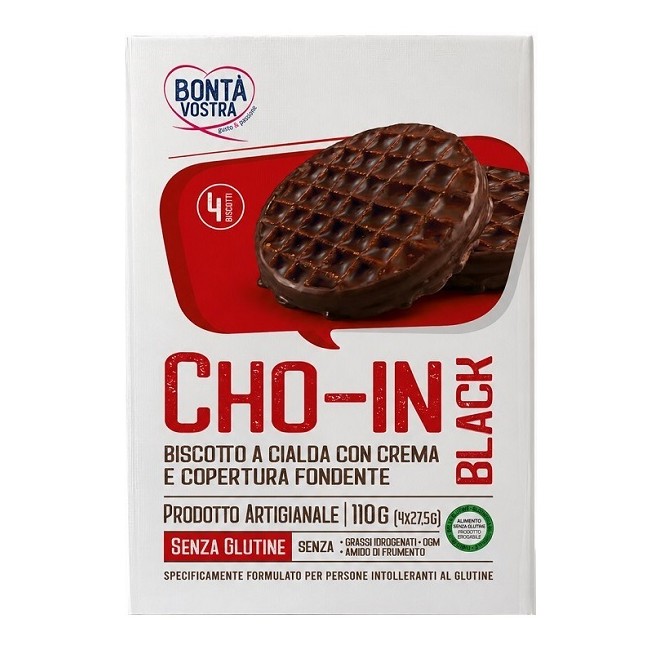 Callicari Group Bonta' Vostra Cho-in Black Biscotto A Cialda 4 Pezzi 27,5 G