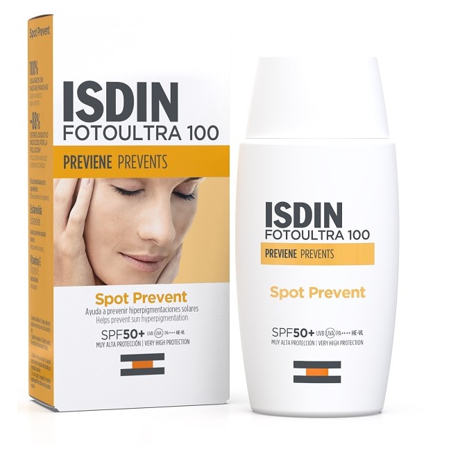 Isdin Fotoultra Spot Prevent SPF50+ protegge e previene le macchie solari con alta protezione Isdin Fotoultra Spot Prevent SPF50+ protegge e previene le macchie solari con alta protezione