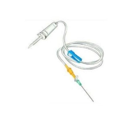 Deflussore 2 vie Guacci con ago gauge 21 per infusioni endovenose controllate e sicure Deflussore 2 vie Guacci con ago gauge 21 per infusioni endovenose controllate e sicure