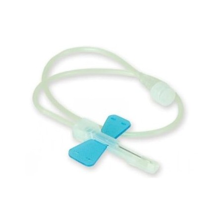 Deflussore Luer-slip con ago Guacci per infusioni endovenose sterile e monouso Deflussore Luer-slip con ago Guacci per infusioni endovenose sterile e monouso
