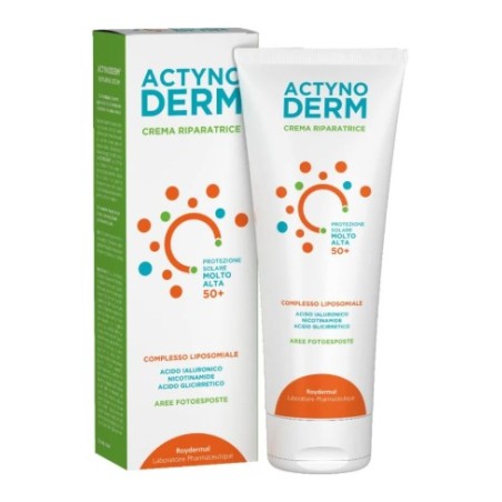 Roydermal Actynoderm Crema Riparatrice Protezione Solare Molto Alta 50+ 100 Ml