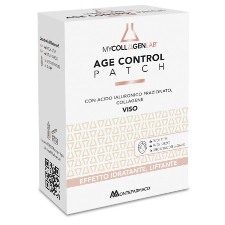 Montefarmaco Mycollagenlab Age Control Patch 4 Patch Attivi + 4 Patch Garzati + 1 Siero Attivatore 30 Ml
