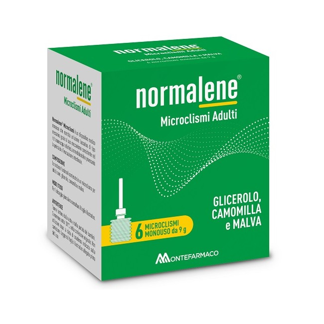 Normalene Microclismi Adulti sollievo rapido per stitichezza occasionale 6 pezzi monouso Normalene Microclismi Adulti sollievo rapido per stitichezza occasionale 6 pezzi monouso