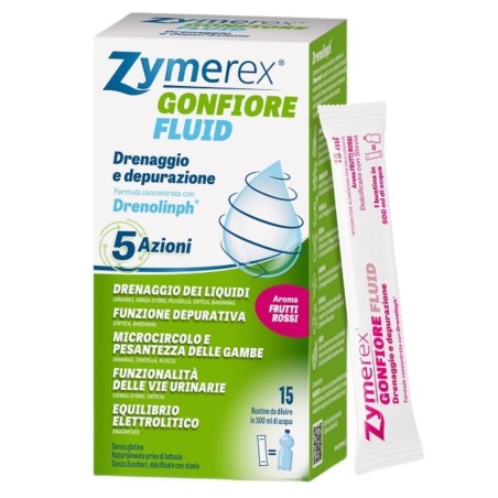 Wilco Farma Zymerex Gonfiore Fluid Frutti Rossi 15 Bustine
