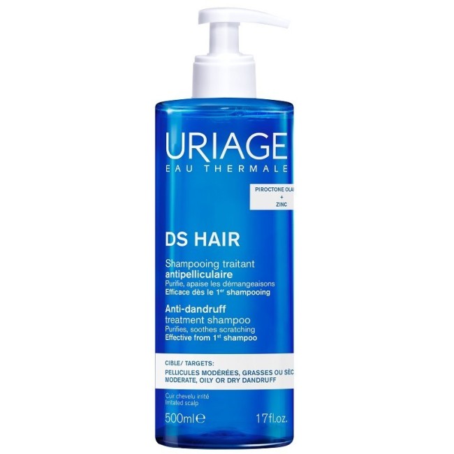 Shampoo antiforfora Uriage DS Hair trattamento efficace 500ml per cuoio capelluto sano