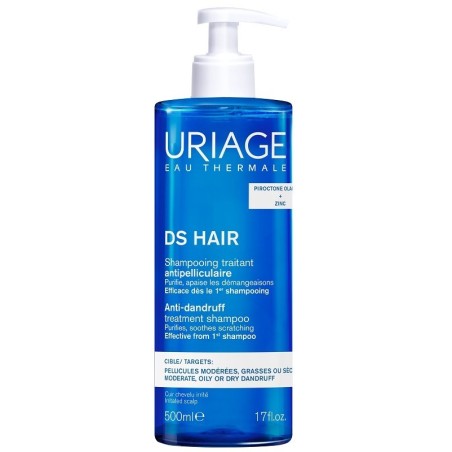 Shampoo antiforfora Uriage DS Hair trattamento efficace 500ml per cuoio capelluto sano