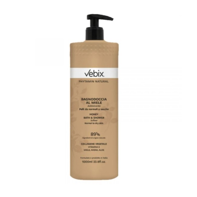 Bagnodoccia Vebix Phytamin al Miele 1000ml con dosatore pratico e delicato Bagnodoccia Vebix Phytamin al Miele 1000ml con dosatore pratico e delicato