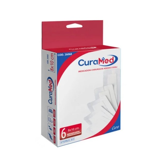 Garze sterili Cura Farma 8x10cm - Confezione da 6 pezzi per medicazioni e cura delle ferite Garze sterili Cura Farma 8x10cm - Confezione da 6 pezzi per medicazioni e cura delle ferite