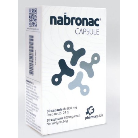 Pharmaguida Nabronac 30 Capsule da 800 mg - Integratore per le vie respiratorie con NAC Pharmaguida Nabronac 30 Capsule da 800 mg - Integratore per le vie respiratorie con NAC