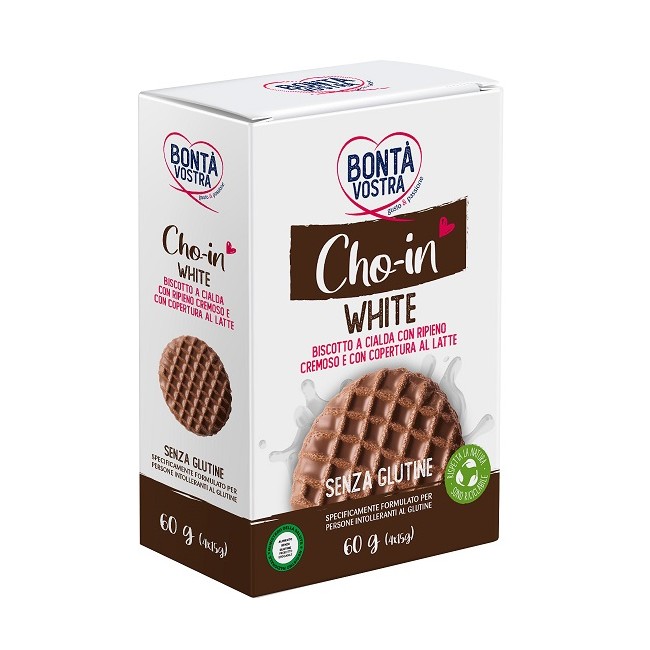Callicari Group Bonta' Vostra Cho-in White Biscotti A Cialda 4 Pezzi 27,5 G