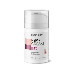 Eusphera Hemp Cream Pelvis 50ml - Crema intima naturale a base di estratto di canapa