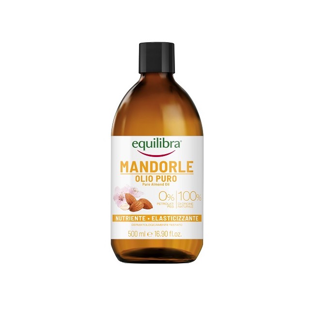 Olio di Mandorle Dolci Equilibra 500ml per idratazione corpo e viso naturale