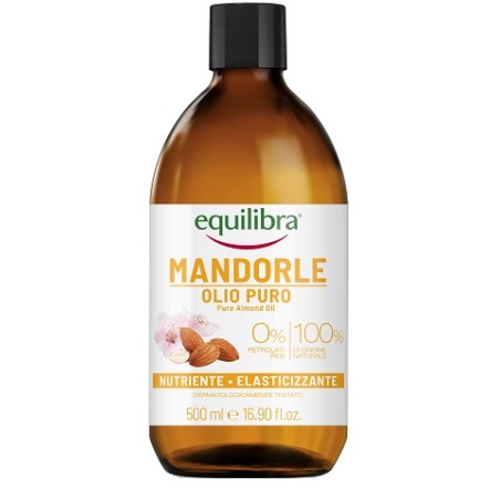 Olio di Mandorle Dolci Equilibra 500ml per idratazione corpo e viso naturale