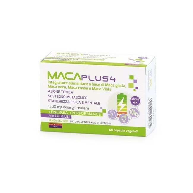 Vital Factors Maca Plus 4 60 Capsule per energia e vitalit&agrave; naturale