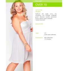 Collant Ca-mi Kamila a compressione graduata 70 denari effetto microrete colore Playa taglia 3